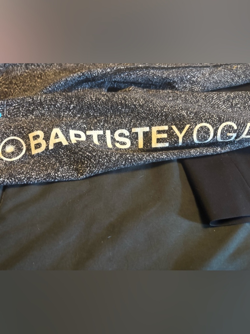 BAPTISTE Yoga LuLulemon Pants in Black and Speckled Gray